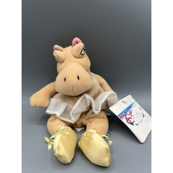 Disney Bean Bag Fantasia Hippo Disney Store Tag Vintage Retired 8” Plush - Picture 1 of 4